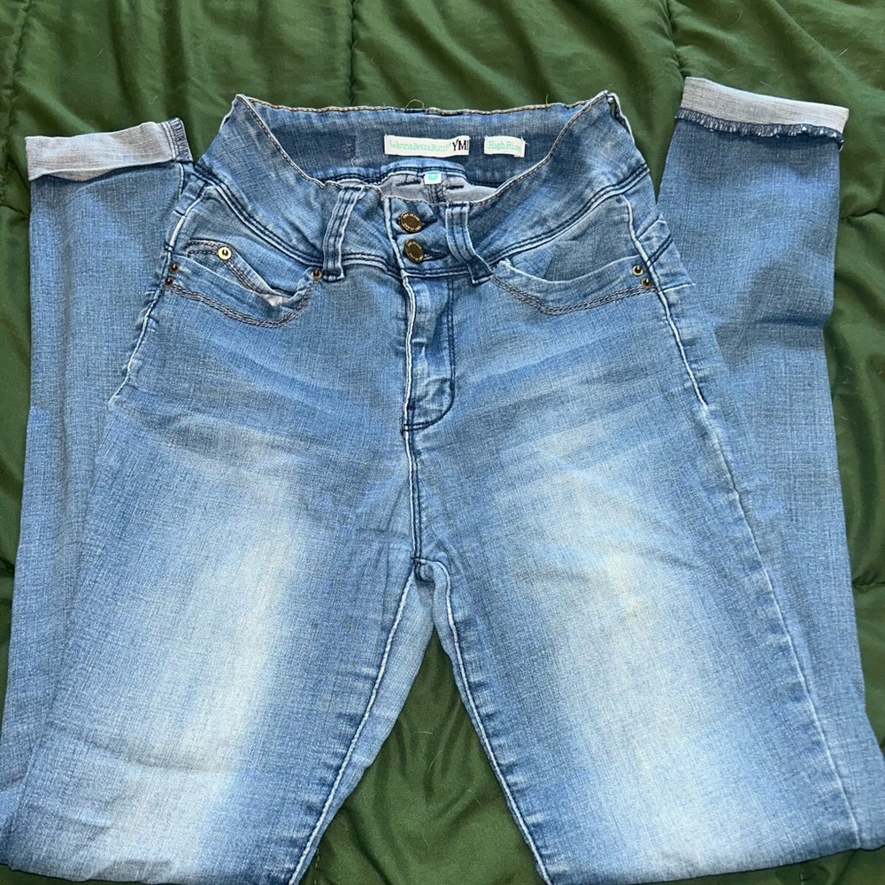 Stylish Light Blue Ankle Jeans